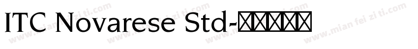 ITC Novarese Std字体转换